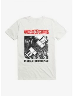 Hot Sale 😀 Angelic Upstarts We Gotta Get Out T-Shirt 😍 -Cheap Music Tees Store 15087997 hi