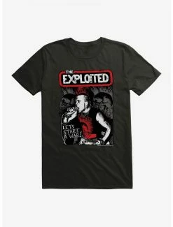 Hot Sale ⭐ The Exploited Start A War T-Shirt ✔️ -Cheap Music Tees Store 15088498 hi 1