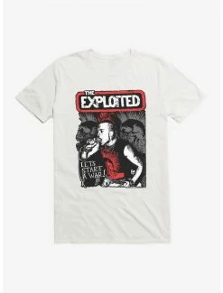Hot Sale ⭐ The Exploited Start A War T-Shirt ✔️ -Cheap Music Tees Store 15088507 hi