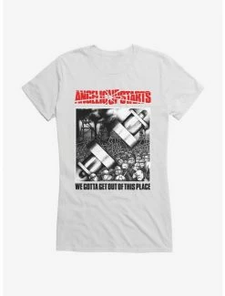 Flash Sale 🔥 Angelic Upstarts We Gotta Get Out 👧 Girls T-Shirt 💯 -Cheap Music Tees Store 15088537 hi