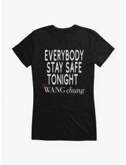 Deals 😉 Wang Chung Stay Safe Tonight 👧 Girls T-Shirt 💯 -Cheap Music Tees Store 15088796 hi 1