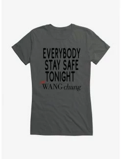 Deals 😉 Wang Chung Stay Safe Tonight 👧 Girls T-Shirt 💯 -Cheap Music Tees Store 15088803 hi