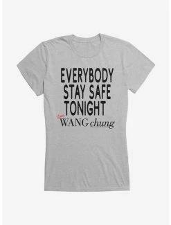 Deals 😉 Wang Chung Stay Safe Tonight 👧 Girls T-Shirt 💯 -Cheap Music Tees Store 15088810 hi