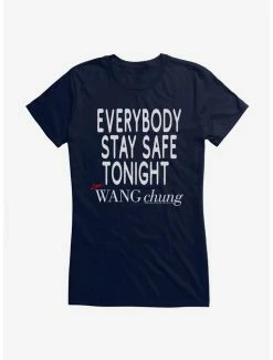 Deals 😉 Wang Chung Stay Safe Tonight 👧 Girls T-Shirt 💯 -Cheap Music Tees Store 15088817 hi