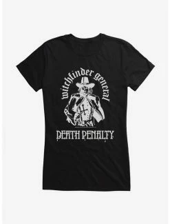 Cheapest 🧨 Witchfinder General Death Penalty 👧 Girls T-Shirt ✔️ -Cheap Music Tees Store 15088831 hi 1