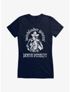 Cheapest 🧨 Witchfinder General Death Penalty 👧 Girls T-Shirt ✔️ -Cheap Music Tees Store 15088845 hi