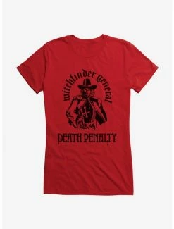 Cheapest 🧨 Witchfinder General Death Penalty 👧 Girls T-Shirt ✔️ -Cheap Music Tees Store 15088852 hi