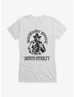 Cheapest 🧨 Witchfinder General Death Penalty 👧 Girls T-Shirt ✔️ -Cheap Music Tees Store 15088859 hi