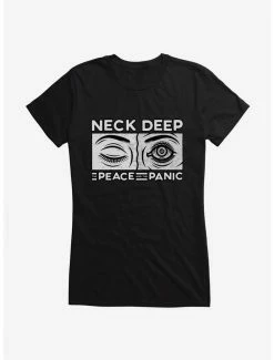 Wholesale โ Neck Deep The Peace And The Panic Eyes ๐ง Girls T-Shirt โ๏ธ
