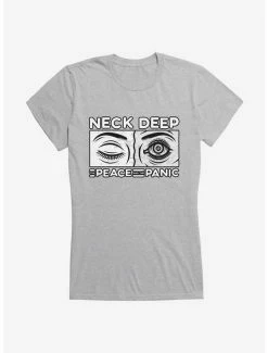 Wholesale ⌛ Neck Deep The Peace And The Panic Eyes 👧 Girls T-Shirt ✔️ -Cheap Music Tees Store 15155519 hi