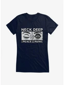 Wholesale ⌛ Neck Deep The Peace And The Panic Eyes 👧 Girls T-Shirt ✔️ -Cheap Music Tees Store 15155526 hi
