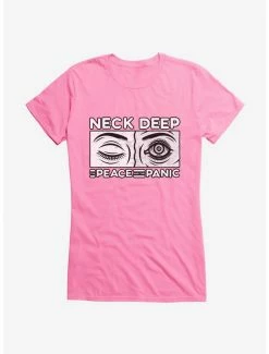 Wholesale ⌛ Neck Deep The Peace And The Panic Eyes 👧 Girls T-Shirt ✔️ -Cheap Music Tees Store 15155533 hi