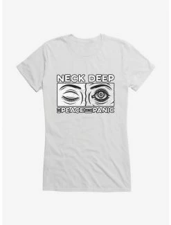 Wholesale ⌛ Neck Deep The Peace And The Panic Eyes 👧 Girls T-Shirt ✔️ -Cheap Music Tees Store 15155540 hi