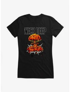Buy 😀 Neck Deep Bomb Cloud 👧 Girls T-Shirt ⭐ -Cheap Music Tees Store 15157082 hi