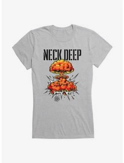 Buy 😀 Neck Deep Bomb Cloud 👧 Girls T-Shirt ⭐ -Cheap Music Tees Store 15157089 hi 1