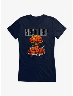 Buy 😀 Neck Deep Bomb Cloud 👧 Girls T-Shirt ⭐ -Cheap Music Tees Store 15157096 hi