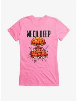 Buy 😀 Neck Deep Bomb Cloud 👧 Girls T-Shirt ⭐ -Cheap Music Tees Store 15157103 hi
