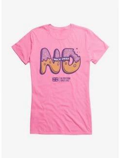 Hot Sale 🔥 Neck Deep Donut Logo 👧 Girls T-Shirt 🎁 -Cheap Music Tees Store 15157273 hi