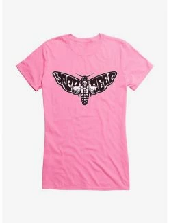 Flash Sale 🛒 Neck Deep Death Moth 👧 Girls T-Shirt 😍 -Cheap Music Tees Store 15157483 hi