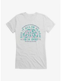 Best Sale ✨ Neck Deep In Bloom Snake 👧 Girls T-Shirt ⭐ -Cheap Music Tees Store 15157763 hi