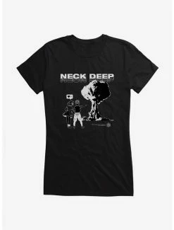 Hot Sale 🛒 Neck Deep Nuclear Couple 👧 Girls T-Shirt 🔔 -Cheap Music Tees Store 15157882 hi