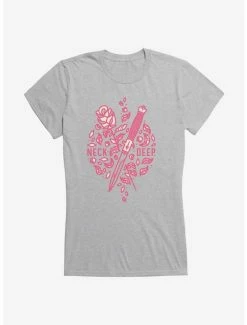 Budget ⭐ Neck Deep Rose And Dagger 👧 Girls T-Shirt ✔️ -Cheap Music Tees Store 15157959 hi