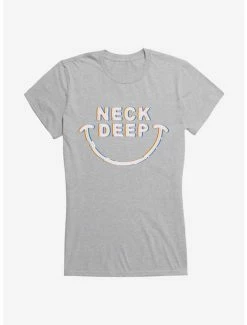 Best reviews of 😍 Neck Deep Smile 👧 Girls T-Shirt ✨ -Cheap Music Tees Store 15158029 hi