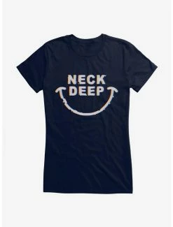 Best reviews of 😍 Neck Deep Smile 👧 Girls T-Shirt ✨ -Cheap Music Tees Store 15158036 hi