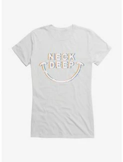 Best reviews of 😍 Neck Deep Smile 👧 Girls T-Shirt ✨ -Cheap Music Tees Store 15158050 hi