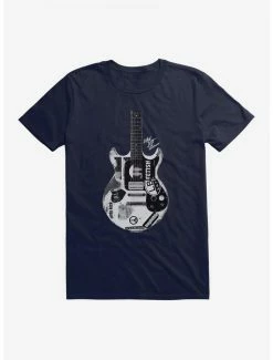 Brand new ⌛ Joan Jett Black And White Guitar Logo T-Shirt ⭐ -Cheap Music Tees Store 15323792 hi
