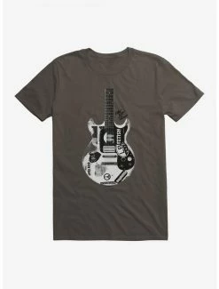 Brand new ⌛ Joan Jett Black And White Guitar Logo T-Shirt ⭐ -Cheap Music Tees Store 15323810 hi