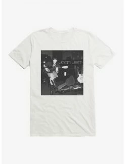 Best Sale ⭐ Joan Jett Black And White Photo Logo T-Shirt 🔥 -Cheap Music Tees Store 15323864 hi