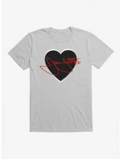 Wholesale 👍 Joan Jett Red Script Autograph In Heart T-Shirt ❤️