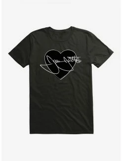 Best reviews of ⭐ Joan Jett White Script Autograph In Heart T-Shirt 🌟 -Cheap Music Tees Store 15324458 hi