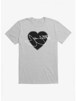 Best reviews of ⭐ Joan Jett White Script Autograph In Heart T-Shirt 🌟