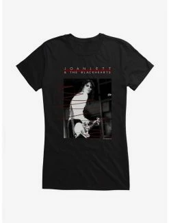 Deals 🧨 Joan Jett And The Blackhearts Black & White Photo 👧 Girls T-Shirt ⭐ -Cheap Music Tees Store 15324794 hi 1