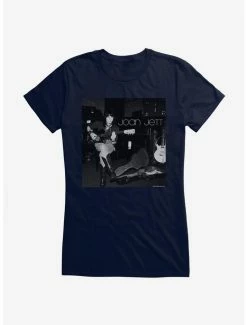 Best Pirce 💯 Joan Jett Black And White Photo Logo 👧 Girls T-Shirt 😍 -Cheap Music Tees Store 15324920 hi
