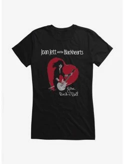 Coupon ❤️ Joan Jett I Love Rock 'N' Roll Autograph 👧 Girls T-Shirt 💯