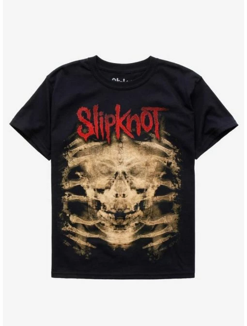Deals ✔️ Slipknot X-Ray Skull Boyfriend Fit 👧 Girls T-Shirt 👏 -Cheap Music Tees Store 15710484 hi