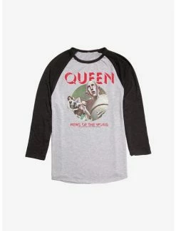 Flash Sale ❤️ Queen News Of The World Album Art Raglan 😉