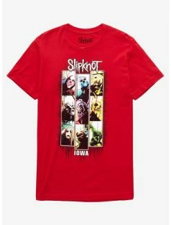 Brand new 🌟 Slipknot Iowa Red Panel Group Masks T-Shirt 🧨