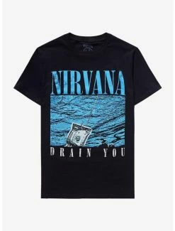 Cheapest 🔔 Nirvana Nevermind 30th Anniversary Drain You T-Shirt 🥰