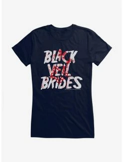 Discount ✔️ Black Veil Brides Band Logo 👧 Girls T-Shirt 👏 -Cheap Music Tees Store 16329608 hi