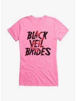 Discount ✔️ Black Veil Brides Band Logo 👧 Girls T-Shirt 👏 -Cheap Music Tees Store 16329615 hi