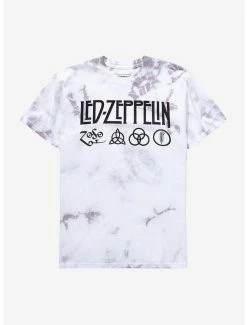 Buy ⌛ Led Zeppelin Zoso Logo Tie-Dye T-Shirt ✨
