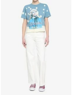 Hot Sale 🌟 Blondie Picture This Bleach Wash 👧 Girls Crop T-Shirt 😀 -Cheap Music Tees Store 17159284 av1