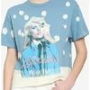 Hot Sale 🌟 Blondie Picture This Bleach Wash 👧 Girls Crop T-Shirt 😀 -Cheap Music Tees Store 17159284 hi