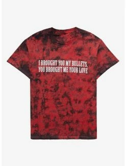 Best Sale 🌟 My Chemical Romance Brought You Bullets Red Wash 👧 Girls T-Shirt 🤩