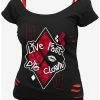 Wholesale ๐งจ DC Comics The Suicide Squad Harley Quinn Die Clown 2 In 1 Distressed Top โค๏ธ 2 Wholesale ๐งจ DC Comics The Suicide Squad Harley Quinn Die Clown 2 In 1 Distressed Top โค๏ธ -Cheap Music Tees Store 17504107 hi