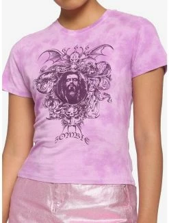 Cheap Music Tees Store 29 Coupon ๐ Rob Zombie Purple Tie-Dye ๐ง Girls Baby T-Shirt ๐ฅ